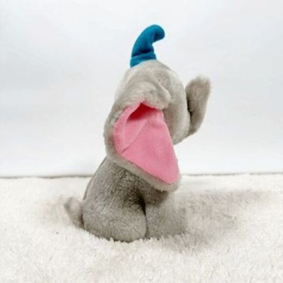 Vintage Dumbo Movie Plush Toy 8" Walt Disney Productions Elephant Stuffed Animal - Picture 3 of 9